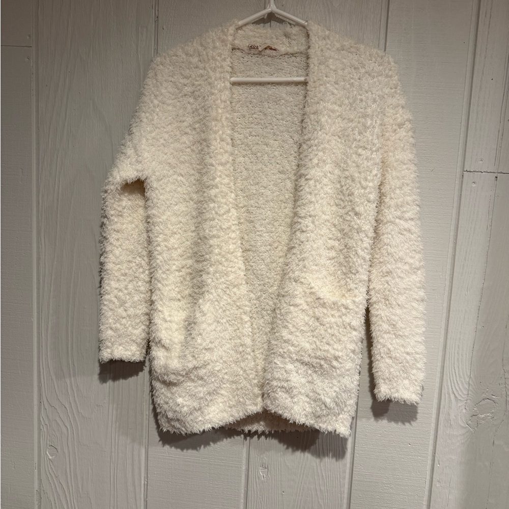 Pink Republic Cream Textured Cardigan